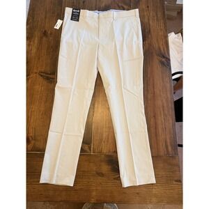 Murano Men's Dress Pants Tan 38x32 Evan Flat Front Trim Hip and Thigh NWT